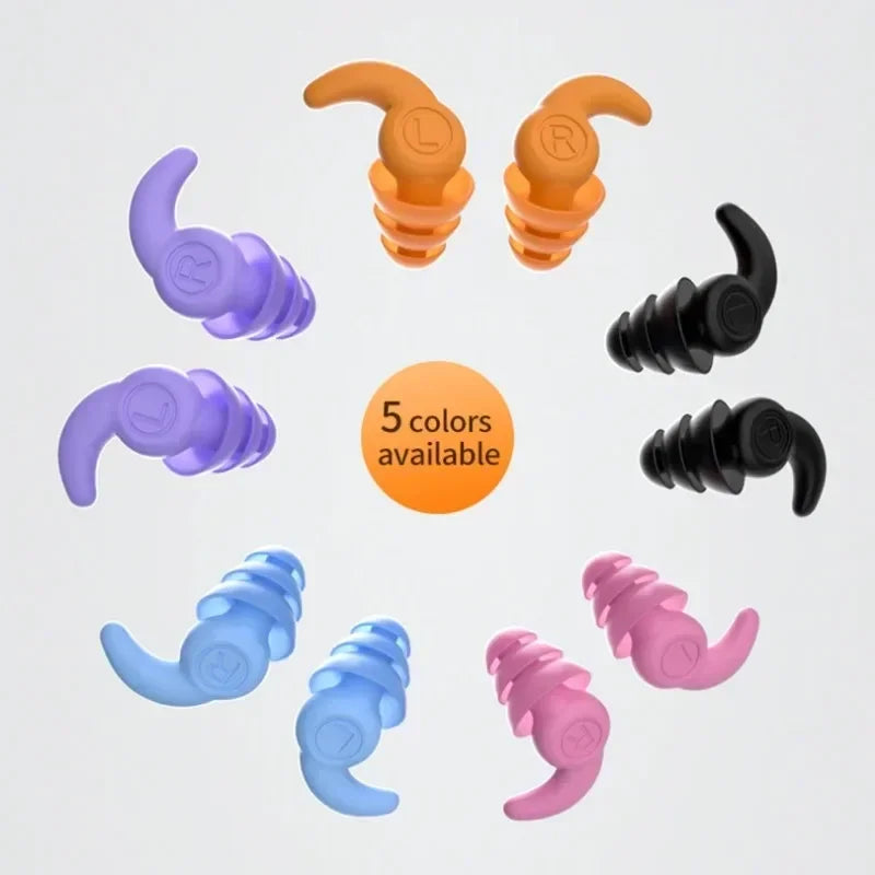 Bouchons d'Oreilles en Silicone Souple - Réduction de Bruit pour Sommeil