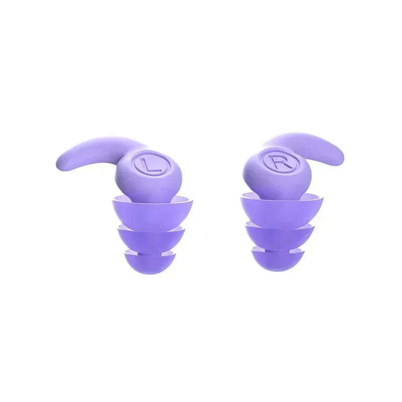 Bouchons d'Oreilles en Silicone Souple - Réduction de Bruit pour Sommeil