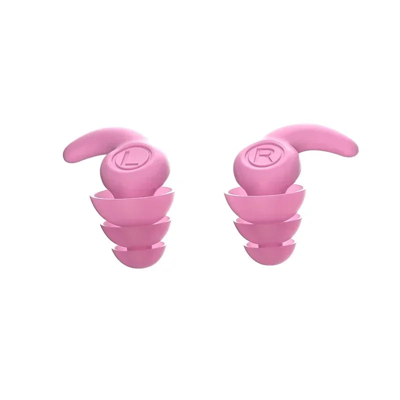 Bouchons d'Oreilles en Silicone Souple - Réduction de Bruit pour Sommeil
