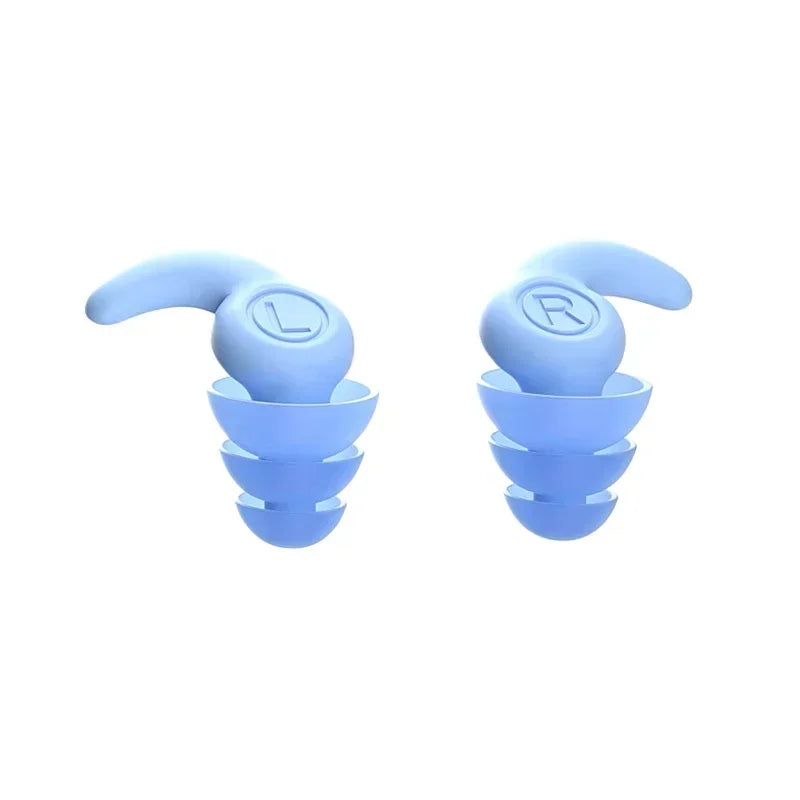 Bouchons d'Oreilles en Silicone Souple - Réduction de Bruit pour Sommeil